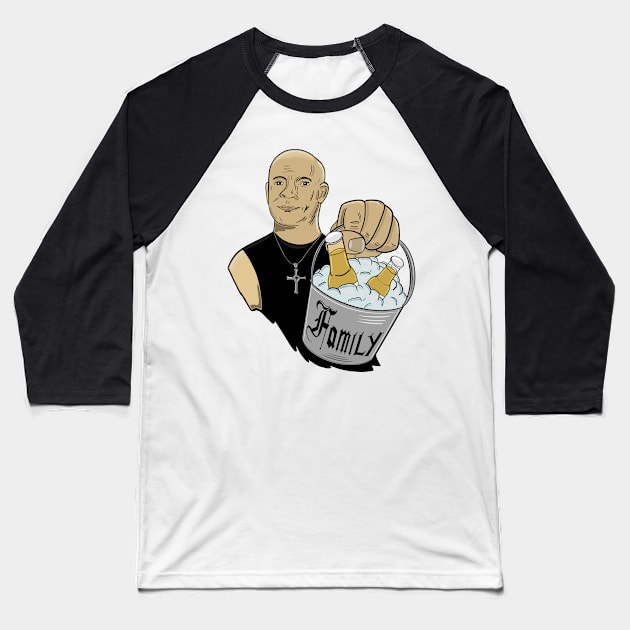 Fast and Furious Dominic Toretto Movie Baseball T-Shirt by Jamie Collins